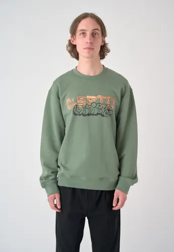 Sweatshirt CLEPTOMANICX "Tape" Gr. XL, grün Herren Sweatshirts