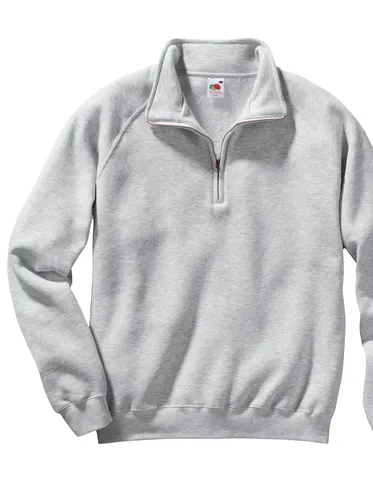 Sweatshirt FRUIT OF THE LOOM Gr. S, grau (grau, meliert) Herren Sweatshirts Sweats