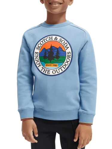 Sweatshirt mit Artwork und Rundhalsausschnitt - Größe 16 - Multicolor - Junge - Sweatshirthirt - Scotch & Soda