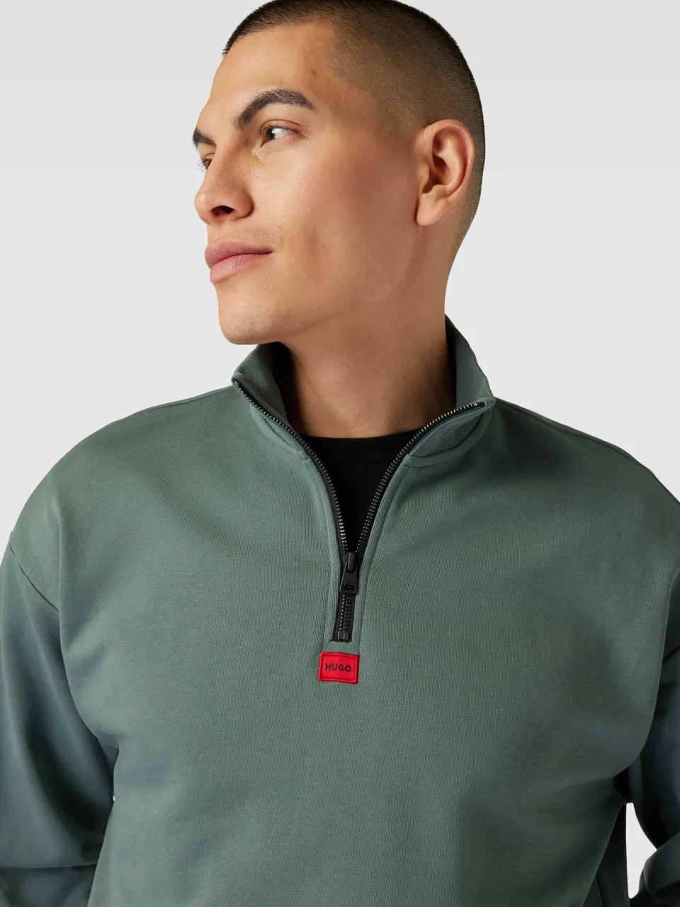 Sweatshirt mit Label-Detail Modell 'Durty'