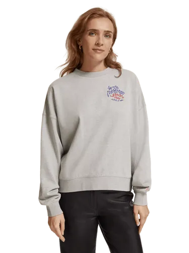 Sweatshirt mit Rundhalsausschnitt und Boyfriend-Passform - Größe XL - Multicolor - Frau - Sweatshirthirt - Scotch & Soda