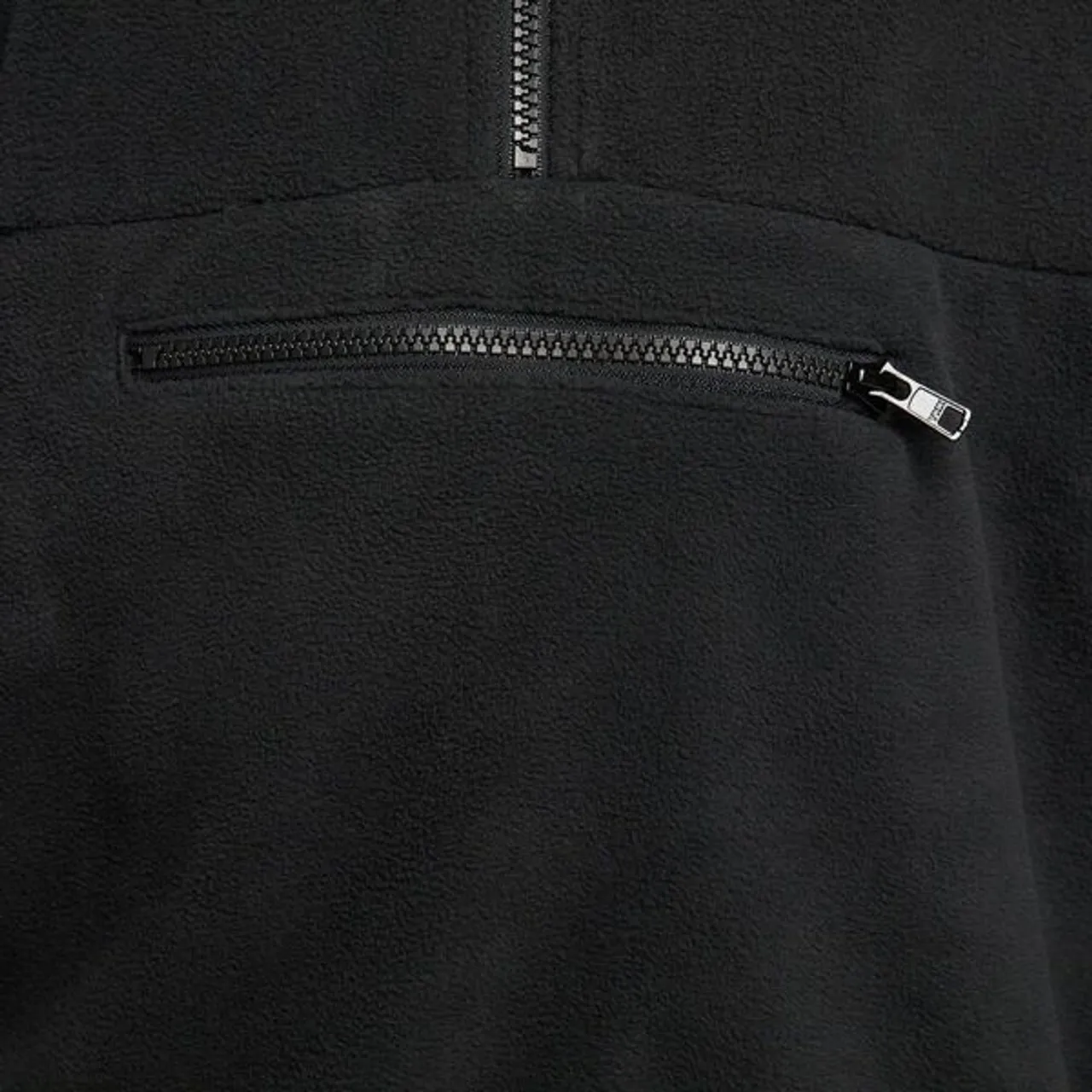 Sweatshirt NIKE SPORTSWEAR "CLUB FLEECE+ MEN'S 1/-ZIP FLEECE TOP" Gr. S, schwarz (black, black) Herren Sweatshirts