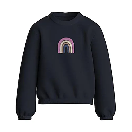 Sweatshirt NMFTRACY RAINBOW in dark sapphire