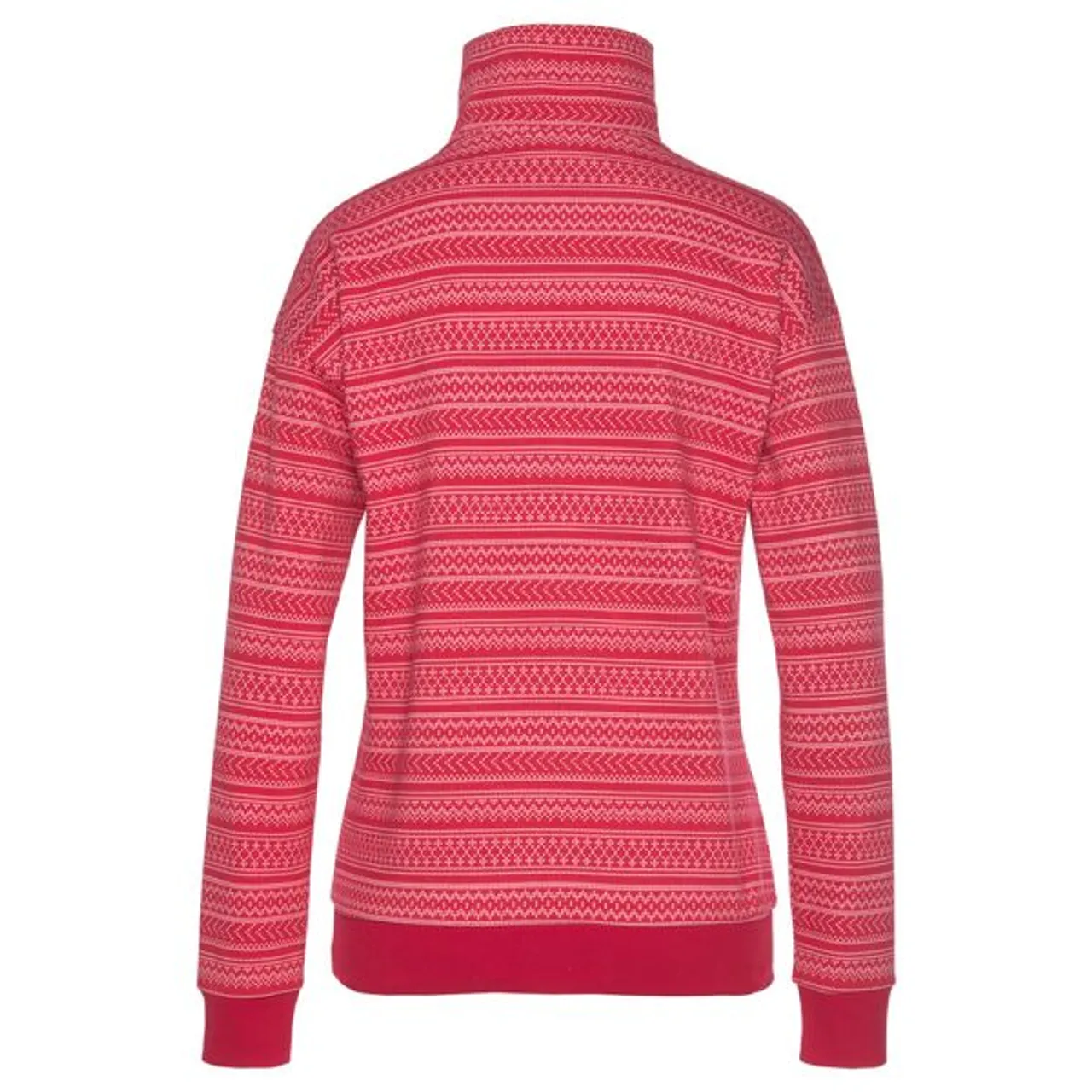 Sweatshirt S.OLIVER Gr. 32/34, rot (cherryrot) Damen Sweatshirts Homewear Oberteile mit Norwegermuster, Loungeanzug