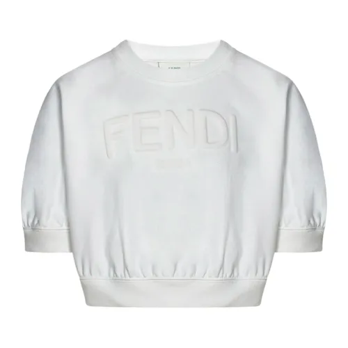 Sweatshirts,Weiße Pullover für Kinder Fendi