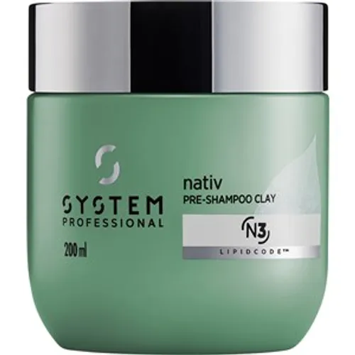 System Professional Lipid Code Nativ Pre-Shampoo Clay Haarkur trockenes Haar Damen