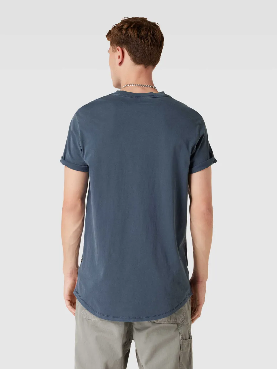 T-Shirt aus Baumwolle mit Label-Detail