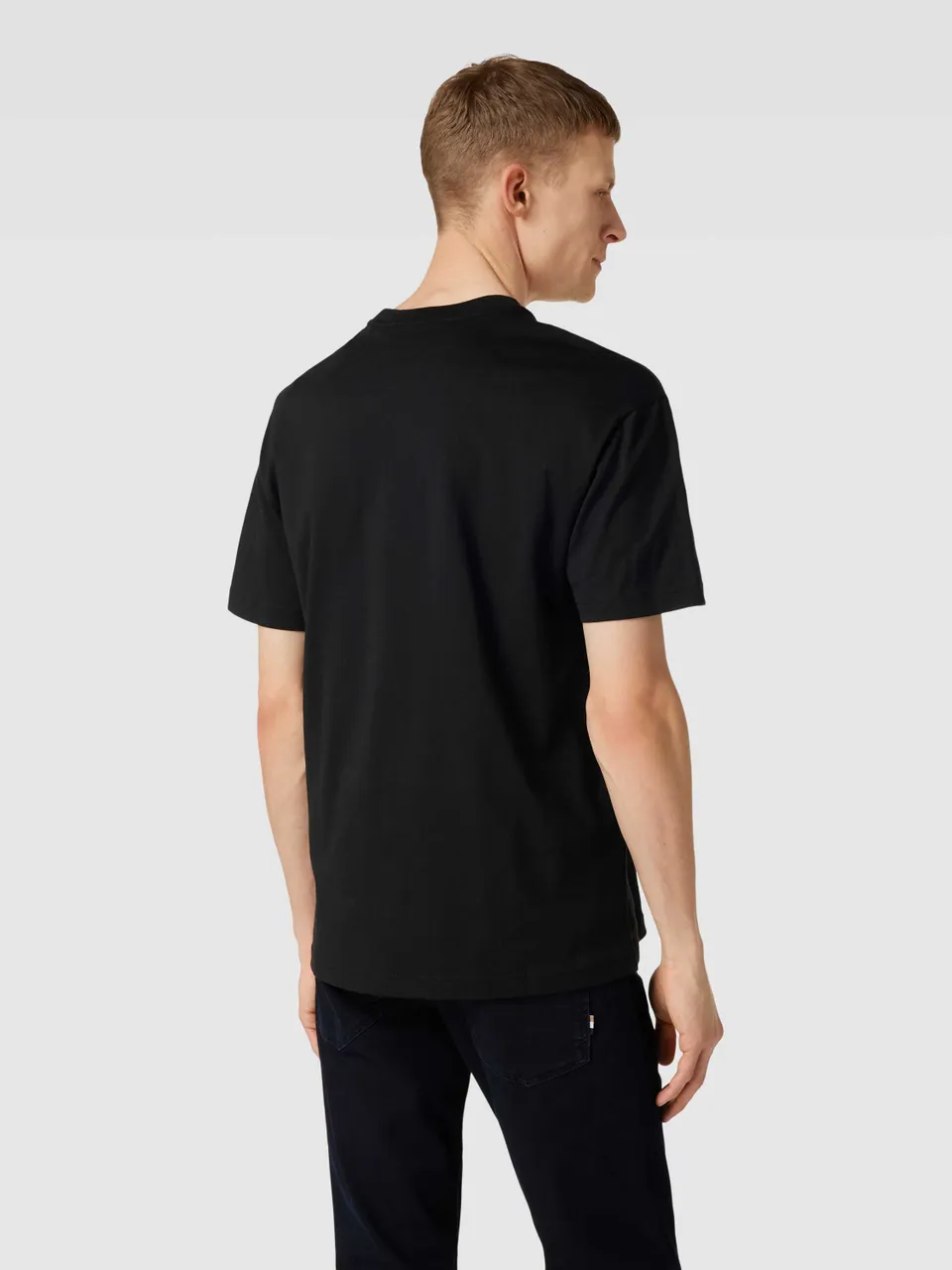 T-Shirt aus reiner Baumwolle mit Label-Print