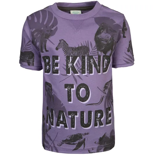 T-Shirt BE KIND TO NATURE in lila