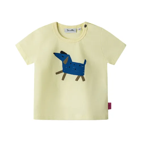 T-Shirt HAPPY DOG in light yellow