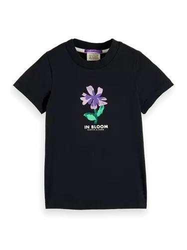 T-Shirt im Slim Fit aus Bio-Baumwolle mit Artwork - Größe 8 - Multicolor - Mädchen - T-Shirt - Scotch & Soda