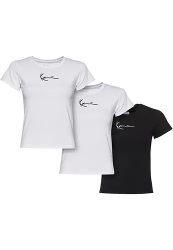T-Shirt KARL KANI "Karl Kani Damen" Gr. XL, schwarz-weiß (white, black) Herren Shirts Print