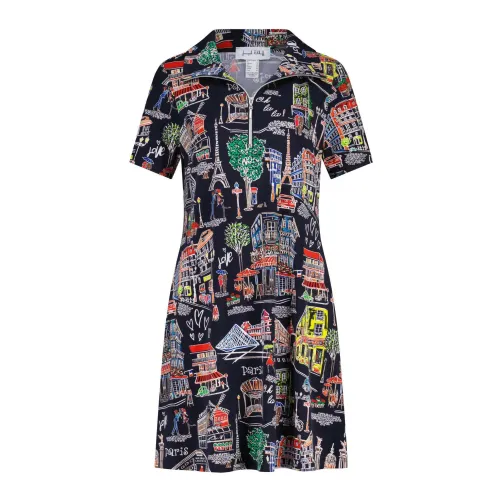 T-Shirt-Kleid mit Pariser Print Joseph Ribkoff