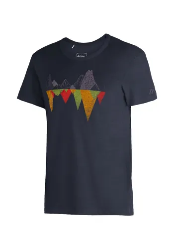 T-Shirt MAIER SPORTS "Tilia M" Gr. 54, blau (dunkelblau) Herren Shirts Sport