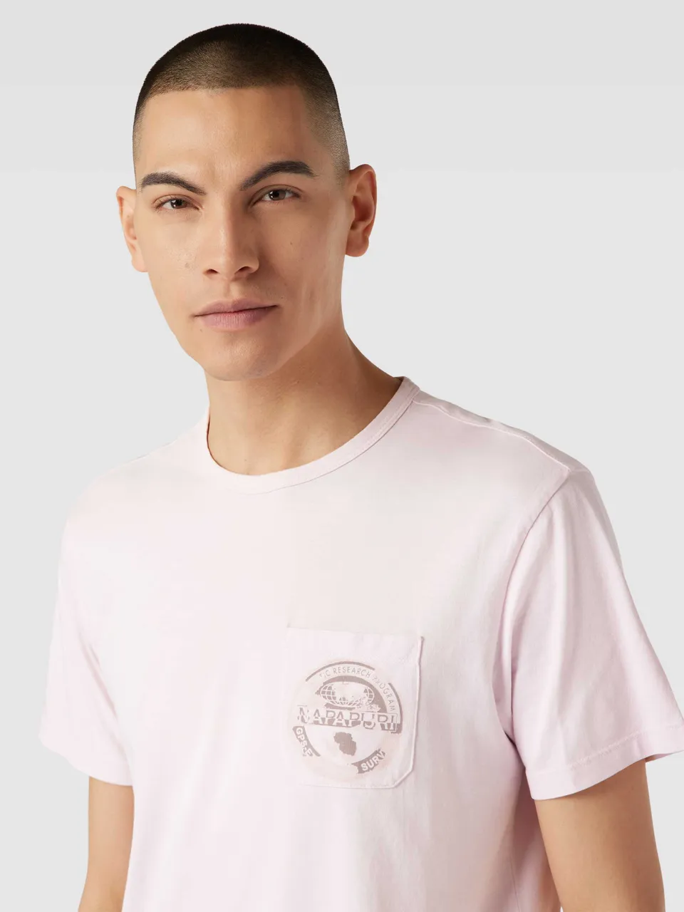 T-Shirt mit Brusttasche Modell 'HUILCA'