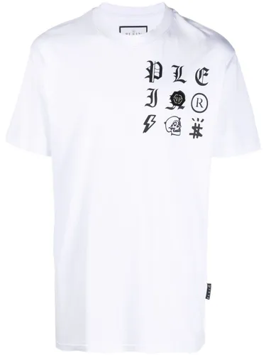 T-Shirt mit Gothic Plein-Print