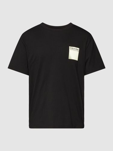 T-Shirt mit Label-Print Modell 'ELEMENTA'
