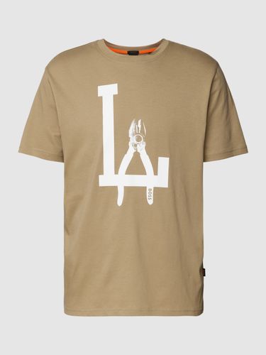 T-Shirt mit Label-Print Modell 'Meccano'