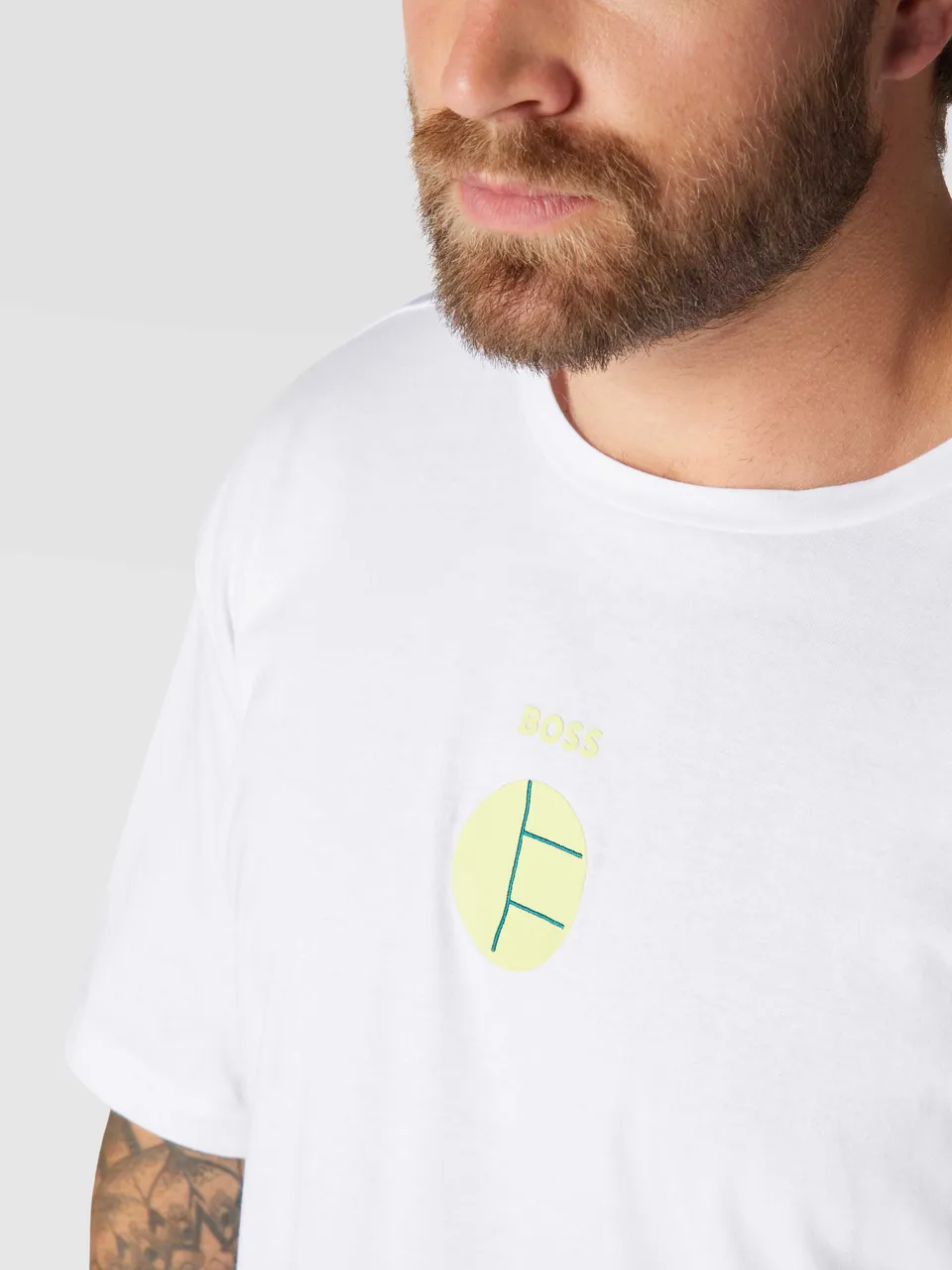 T-Shirt mit Label-Print Modell 'Tee 2'