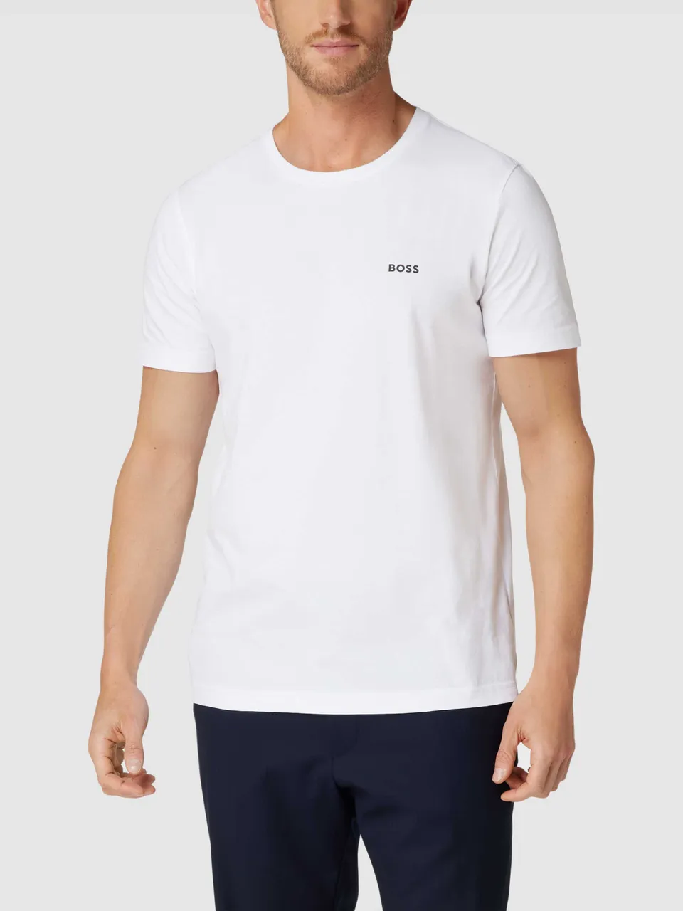 T-Shirt mit Label-Print Modell 'Tee 7'