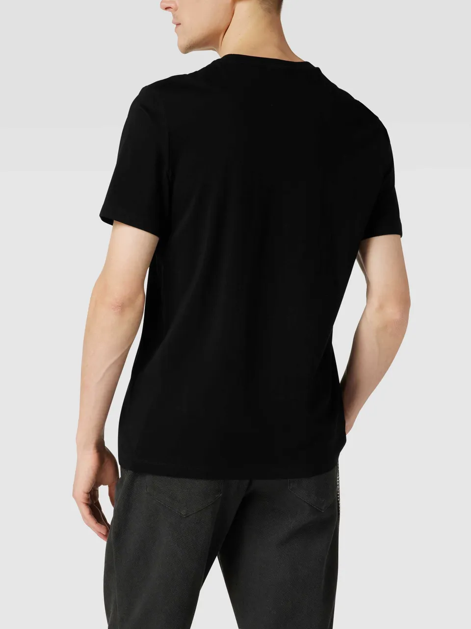 T-Shirt mit Label-Schriftzug Modell 'DULIVIO'