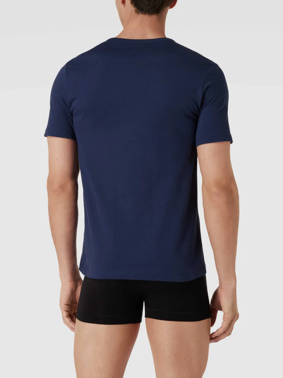 T-Shirt mit Label-Stitching im 3er-Pack Modell 'Classic'