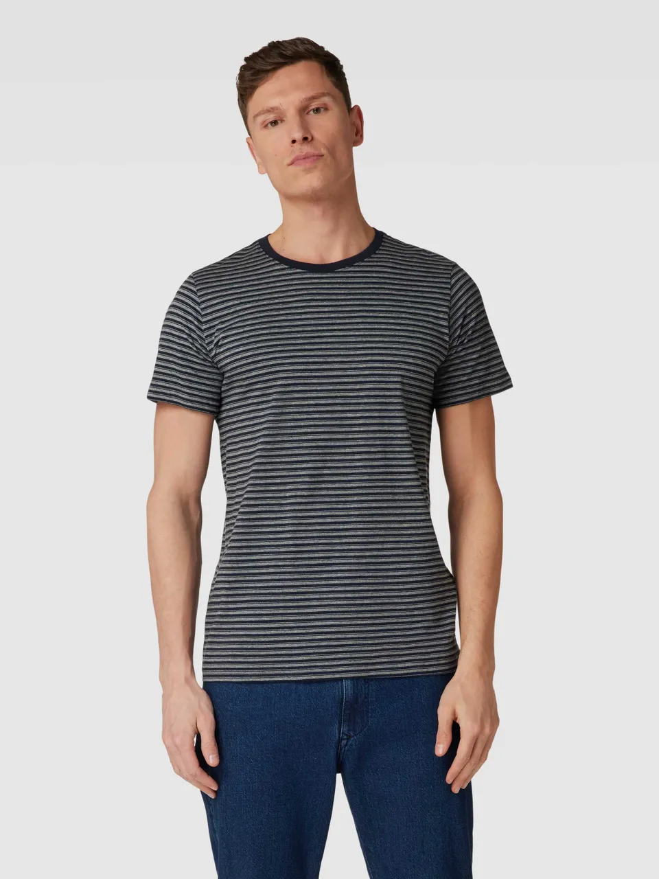 T-Shirt mit Streifenmuster Modell 'Jermane Spring Stripe'