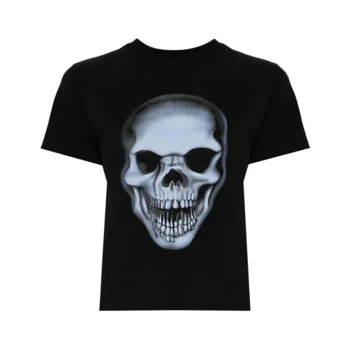 T-Shirt mit Totenkopf-Print aus Bio-Baumwolle Ottolinger