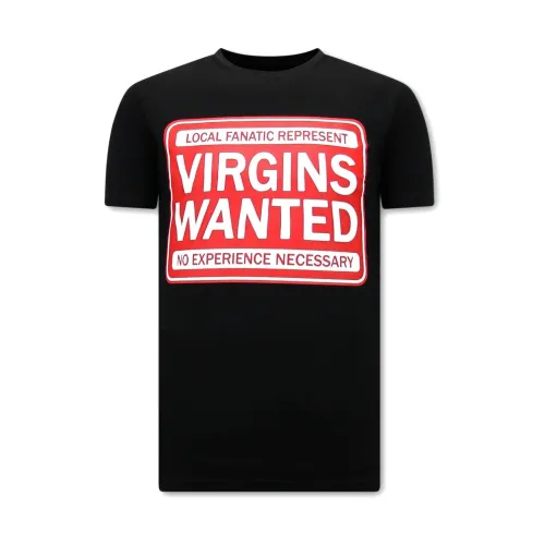 T-Shirt mit Virgins Wanted Print Local Fanatic