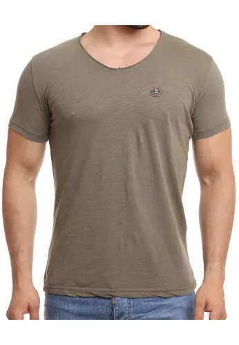 T-Shirt REDBRIDGE "Houston" Gr. XL, grün (khaki) Herren Shirts T-Shirts
