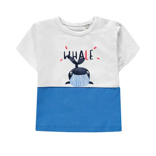 T-Shirt WHALE in white/regatta blue
