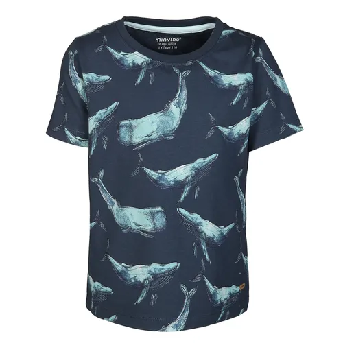 T-Shirt WHALES AOP in blue nights
