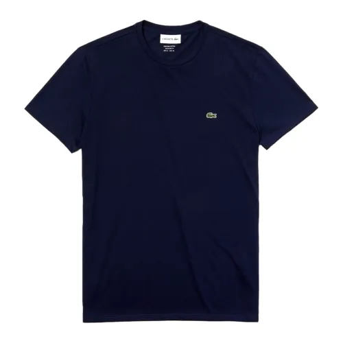 T-Shirts,Blau Logo Front T-shirt Lacoste