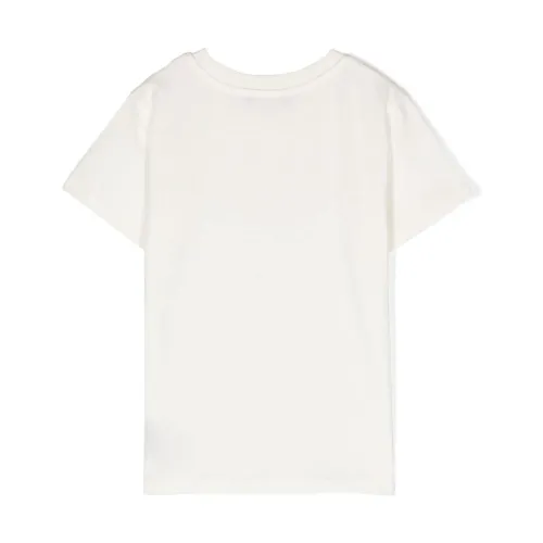 T-Shirts,Fuchsia Baumwoll Jersey Mädchen T-Shirt Balmain