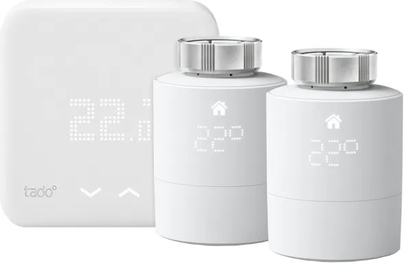 Tado Smarter Funkthermostat V3+ Starterpaket + 2 Thermostatköpfe