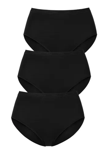 Taillenslip MEY "TRINITI" Gr. 48, 3 St., schwarz (3 x schwarz) Damen Unterhosen Taillenslips