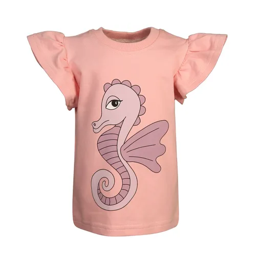 Tank-Top FRILL - SEAHORSE in pink