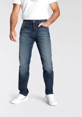 Tapered-fit-Jeans H.I.S "CIAN" Gr. 30, Länge 32, blau (dark blue) Herren Jeans Tapered-Jeans