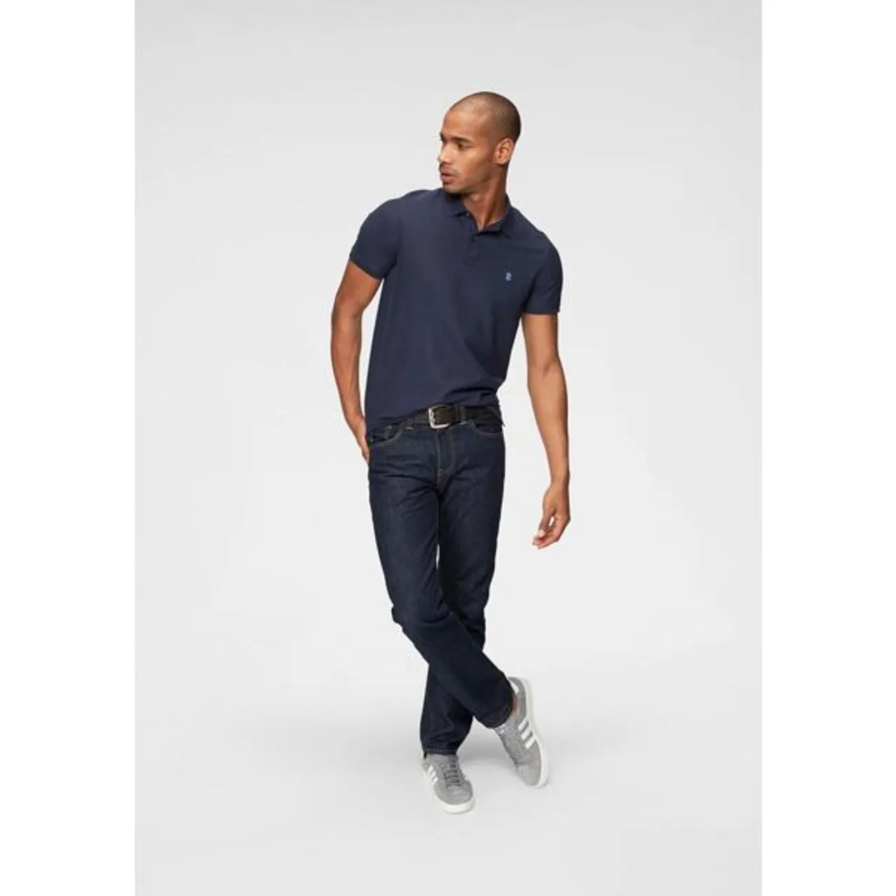 Tapered-fit-Jeans LEVI'S "502 TAPER" Gr. 36, Länge 34, blau (onewash) Herren Jeans Tapered-Jeans