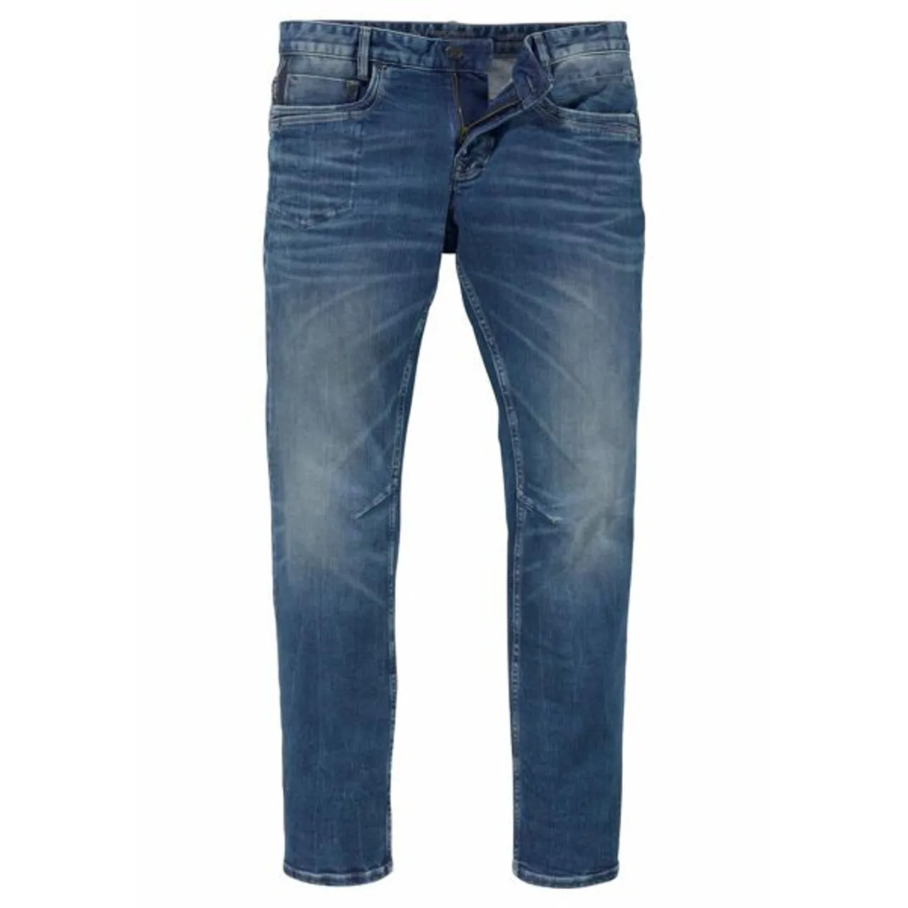 Tapered-fit-Jeans PME LEGEND "SKYMASTER" Gr. 40, Länge 32, blau (royal blue vintage) Herren Jeans Tapered-Jeans im Used Look
