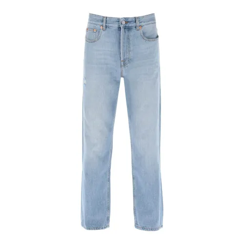 Tapered Jeans mit mittlerer Waschung und VLogo-Signatur Valentino Garavani
