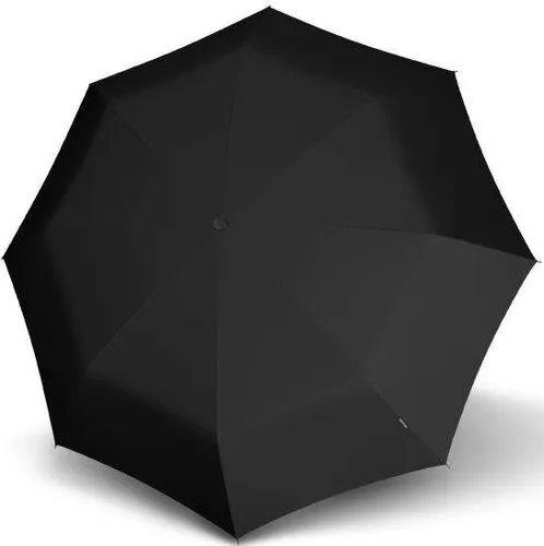 Taschenregenschirm KNIRPS "S.570 Large Automatic, uni black" schwarz (uni black) Regenschirme Taschenschirme
