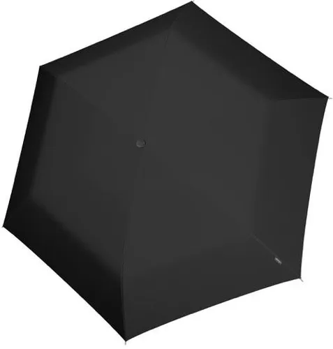 Taschenregenschirm KNIRPS "U.200 Ultra Light Duo, Black" schwarz Regenschirme Taschenschirme