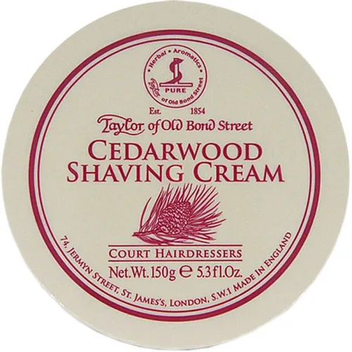 Taylor of Old Bond Street Cedarwood Shaving Cream Bowl 150 g