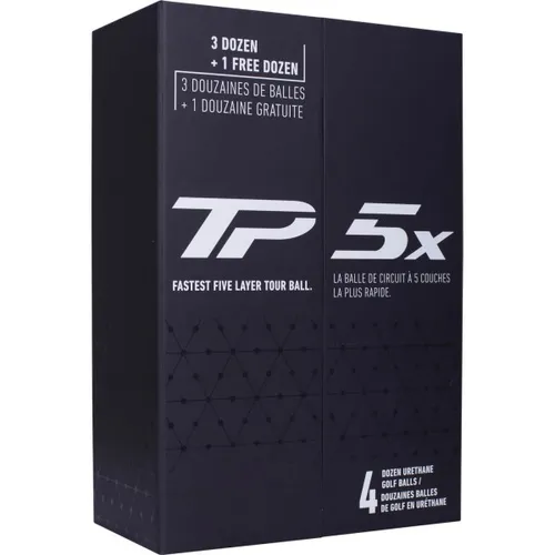 TaylorMade TP5x 24 Golfbälle 3+1 - 48er Pack weiß