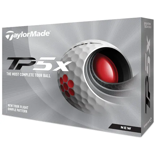 TaylorMade Unisex TP5 X Golfbälle