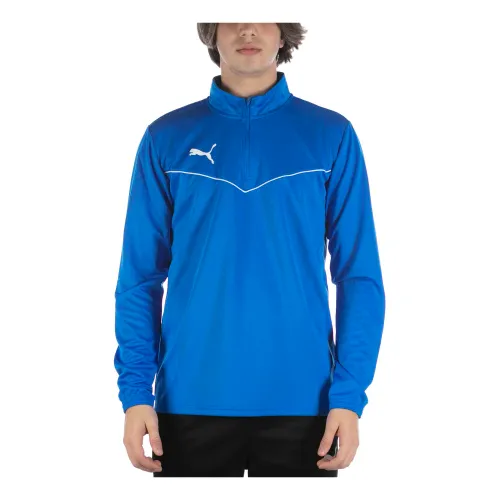 Teamrise Sweatshirt 1/4 Zip Top Blau Puma