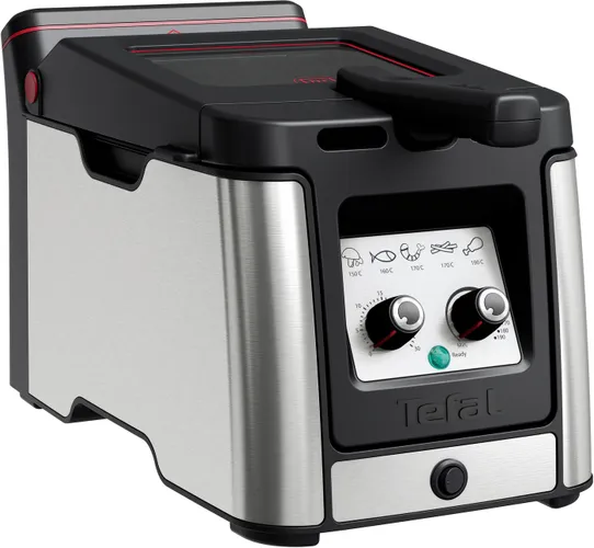 Tefal Fritteuse FR600D Clear Duo, 2000 W, aktives Filtersystem, Thermostat, Timer