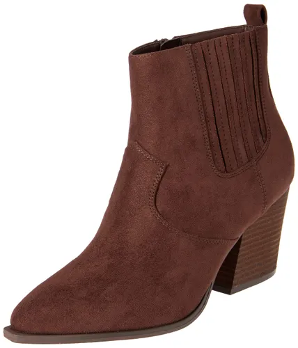 The Drop Damen Sia Pointed Toe Western Ankle Boot