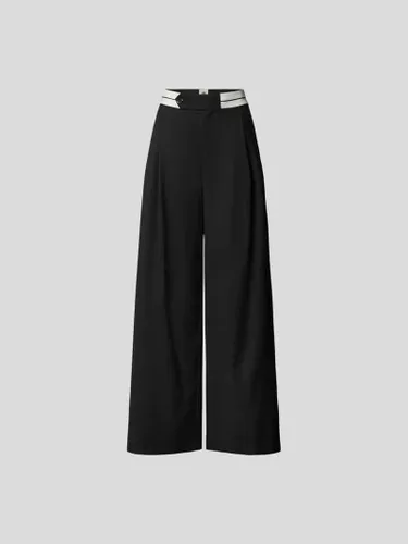The Garment Baggy Fit Stoffhose mit Knopfverschluss in Black